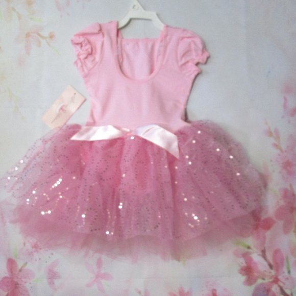 Dance Dress Costume New SC 4-5 IC 6-7 Leotard Tu Tu Skirt Child Ballet Jazz Tap - Picture 8 of 10